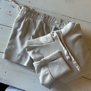 better together Beige Hoodie & Shorts Loungewear Set Size Top L Bottoms XS